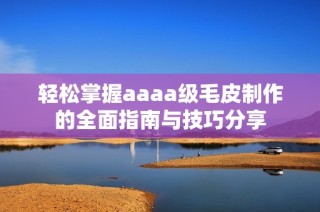 轻松掌握aaaa级毛皮制作的全面指南与技巧分享