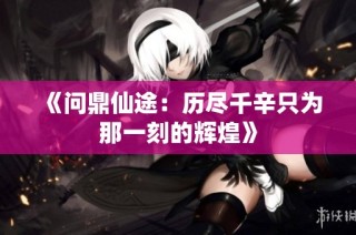 《问鼎仙途：历尽千辛只为那一刻的辉煌》